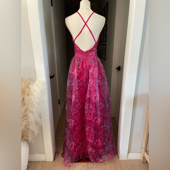 Lulu's Floral Pink Maxi Dress - Picture 9 of 10